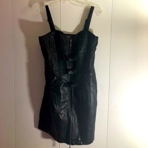 Twenty one Leather black dress sure to turn heads
